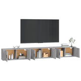 Wall-mounted TV Cabinets 3 pcs Grey Sonoma 100x34.5x40 cm 3188380