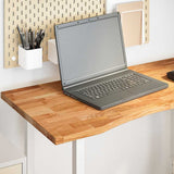 Desk Top Light Brown 100x50x2.5 cm Solid Wood Oak Rectangular 4009018