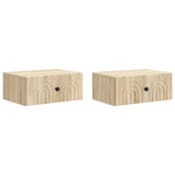 Wall-Mounted Bedside Cabinet 2 pcs Sonoma Oak 49 x 34.5 x 20 cm 898110