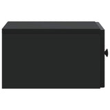 Wall-Mounted Bedside Cabinet 2 pcs Black 33 x 34.5 x 20 cm 898088