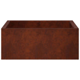 Retaining Wall 4 pcs 100 x 100 x 50 cm Weathering Steel Rusty 3449218