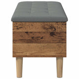 Storage Bench with Cushion Old Wood 102 x 42 x 46 cm 8017749