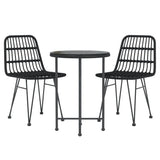 Garden Dining Set Black 3157836