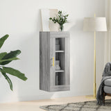 Wall Mounted Cabinet Grey Sonoma 34.5x34x90 cm 828906