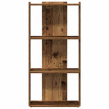 Bookcase 3-Tier Old Wood 60x30x120 cm Engineered Wood 860272