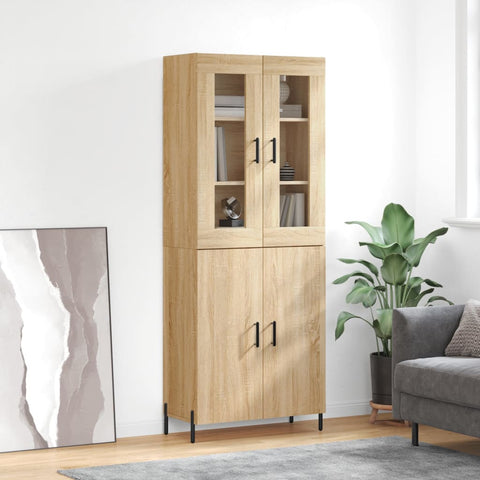 Highboard Sonoma Oak 69.5x34x180 cm Engineered Wood 3198220