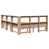 Bookcase Bed without Mattress 160x200 cm Solid Wood Pine 3324376