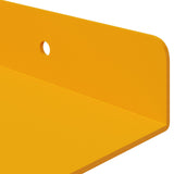 Floating Shelf 2 pcs Mustard Yellow 100 x 18 x 2.5 cm Steel 8004050