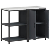 Kitchen Storage Set HATTEM 2 pcs Anthracite Cold-rolled Steel 3392689