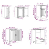 8 Piece Kitchen Cabinet Set Kalmar Old Wood Engineered Wood 3314809