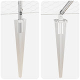 Fence Post Silver 25 x 1 m Steel 3353377