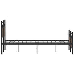 Bed Frame without Mattress Brown Oak 120x190 cm Small Double Engineered Wood 4106856