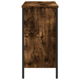 Bathroom Sink Cabinet Smoked Oak 80x30x60 cm Engineered Wood 842453