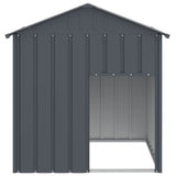 Dog House with Roof Anthracite 117x103x123 cm Galvanised Steel 172349