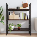 ZNTS Wall Shelf Dark Brown 80x60x cm Treated Solid Wood Oak 363792