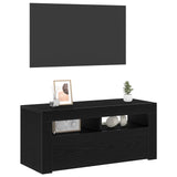TV Cabinet Black Oak 90 x 35 x 40 cm Engineered Wood 862560