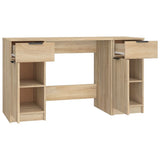Desk with Side Cabinet Sonoma Oak Engineered Wood 3115910