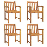 ZNTS 5 Piece Garden Dining Set Solid Wood Acacia 3206276