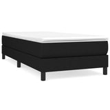 Box Spring Bed Frame Black Single Fabric 3121165