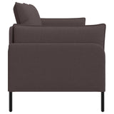 2-Seater Sofa Dark Brown 188 x 81 x 89 cm Fabric 42048603
