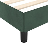 Bed Frame without Mattress Dark Green 120x190 cm Small Double Velvet 379505