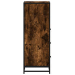 ZNTS Bathroom Cabinet Smoked Oak 35x37.5x100 cm Engineered Wood 849251