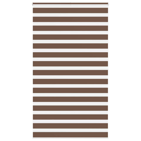 ZNTS Zebra Blind Brown 135x200 cm Fabric Width 130.9 cm Polyester 4014372