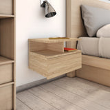 Floating Nightstands 2 pcs Sonoma Oak 40x31x27cm Engineered Wood 800412