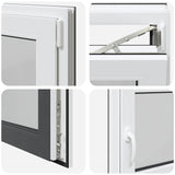 Basement Window "RISOR" 90x70 cm Tilt&Turn DIN Right Anthracite 4108404