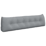Back Pillow Light Grey 180 x 24 x 50 cm Fabric 42014557