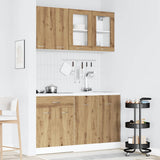 4 Piece Kitchen Cabinet Set Lyon Artisan Oak Engineered Wood 3328574