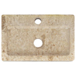 ZNTS Sink Cream 38x24x6.5 cm Marble 149186