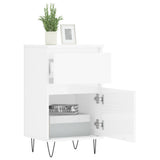 Sideboards 2 pcs High Gloss White 40x35x70 cm Engineered Wood 831153