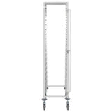 Kitchen Trolley for 16 Trays 38x55x163 cm Stainless Steel 50920