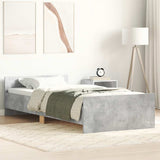 Bed Frame without Mattress Concrete Grey 90x200 cm 835928