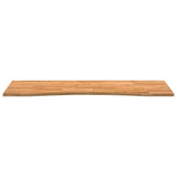 ZNTS Desk Top Light Brown 140x60x2.5 cm Solid Wood Oak Rectangular 4009025