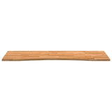 Desk Top Light Brown 140x60x2.5 cm Solid Wood Oak Rectangular 4009025
