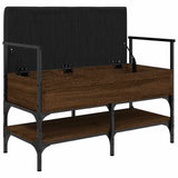 Shoe Bench Brown Oak 85.5x42x57.5 cm Engineered Wood 835233
