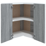 Hanging Corner Cabinet Lyon Grey Sonoma 57x57x60 cm Engineered Wood 815598