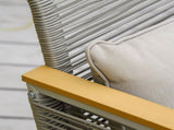 4 Pieces Rattan Garden Furniture Set - Grey T3398P325256