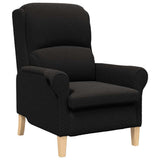 Armchair Black 76 x 94 x 102 cm Sharpa Fabric 42009855