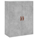Highboard Concrete Grey 69.5x34x180 cm Engineered Wood 3195935