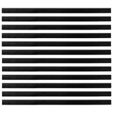 Screw-on Door Brush Seals 12 pcs Black 100 cm Aluminium Alloy 42019602