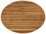 Table Top 60 x 3.5 Round Solid Teak Wood Natural 42033151
