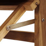 Director Chair Grey Solid Teak Wood 42008018