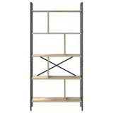 Bookshelf Sonoma Oak 75 x 30 x 156 cm Engineered Wood 883959