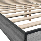Bed Frame without Mattress Grey Sonoma 120x200 cm 3280110