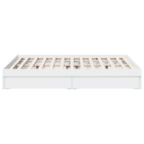 Bed Frame with Drawers without Mattress White 140x190 cm 3280685