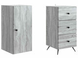 Cabinet Set 2 pcs Grey Sonoma 34.5 x 34.5 x 90 cm 3416895
