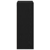 Hanging Wall Cabinet Wall-mounted Black Oak 69.5 x 32.5 x 90 cm 862794